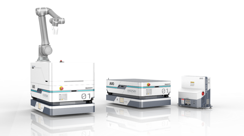 尊龙凯龙时官网进入网页數位開發的自主式移動機器人（AMR250M），搭配全向輪並結合AI演算法、2D LiDAR、3D攝影機等技術，協助客戶實現產線全自動化